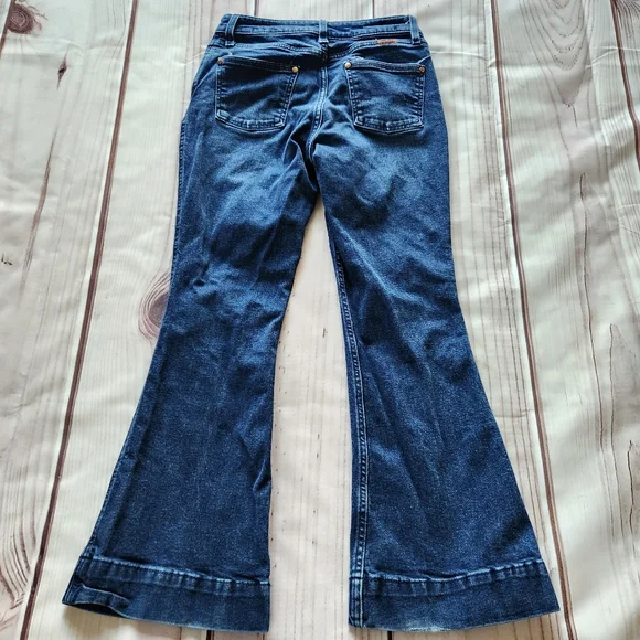 Smith + Rogue "No. 74 Trouser" Bootcut Blue Jeans Western | Women's Size 28 - Picture 7 of 15